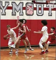  ?? Photo by Marc Hartz ?? Plymouth competed Wednesday evening in Division IV Sectional semifinal action at Plymouth High School.