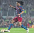  ?? FOTO: PEP MORATA ?? Ronaldinho El ‘10’ sonriente