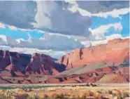  ??  ?? G. Russell Case, Sandstone and Clouds, oil, 18 x 24”