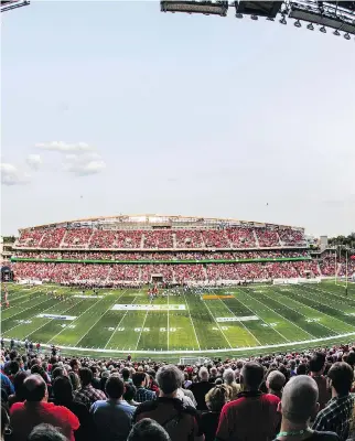  ?? CHRIS ROUSSAKIS/POSTMEDIA FILES ?? Ottawa Redblacks fans of all ages have been packing TD Place to cheer on the expansion team-turned-Grey Cup champion and making believers out of naysayers in the process.