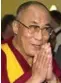  ??  ?? Dalai Lama ble tildelt Nobels fredspris på denne dag for 29 år siden.