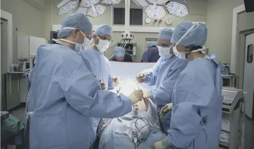  ?? PICTURE: CHRISTOPHE­R FURLONG/GETTY IMAGES ?? Trainee surgeons will hone their skills by using a simulation of an operating theatre