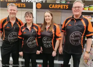  ??  ?? The Timaru flooring team