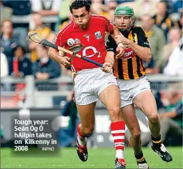  ??  ?? Tough year: Seán Óg Ó hAilpín takes on Kilkenny in 2008
INPHO