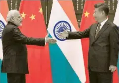 ?? PTI ?? Prime Minister Narendra Modi with Chinese President Xi Jinping during a bilateral meeting in Hangzhou, China, 2016