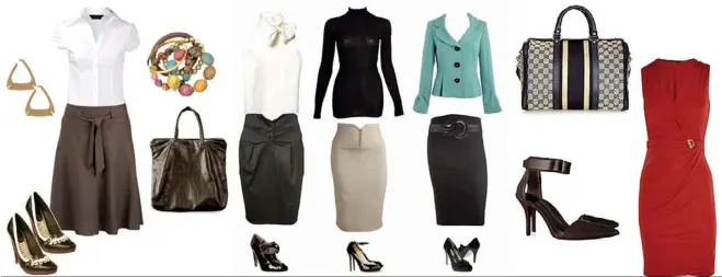  ?? FUENTE EXTERNA ?? Algunas opciones de cómo puedes “armar” tu ajuar para ir a trabajar, respetando el código de vestimenta sin perder el estilo.