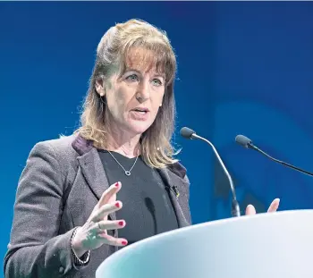  ?? ?? SPEECH: NFU leader Minette Batters is calling for a clear strategy for British farming.