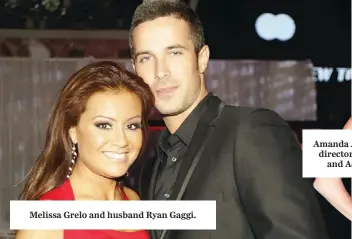  ??  ?? Melissa Grelo and husband Ryan Gaggi.