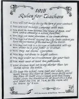  ??  ?? Rules for female teachers.