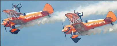  ??  ?? The Breitling Wing Walkers in 2012.