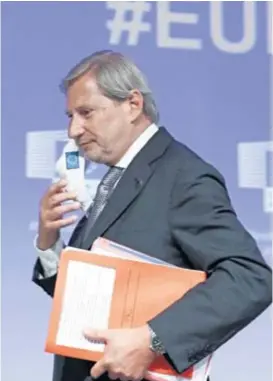  ?? REUTERS ?? Johannes Hahn, europski povjerenik za proračun i upravu