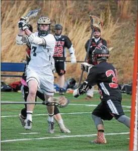  ?? GENE WALSH — DIGITAL FIRST MEDIA ?? La Salle’s Sean Duffy winds up to shoot during against Archbishop Ryan Wednesday.