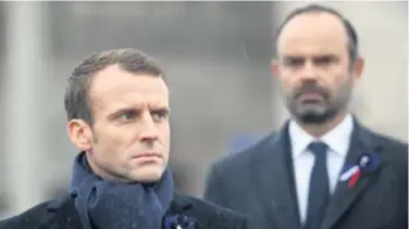  ?? REUTERS ?? Predsjedni­k Emmanuel Macron i premijer Edouard Philippe