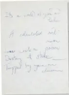  ?? ?? Freddie Mercury unused handwritte­n lyrics on the block