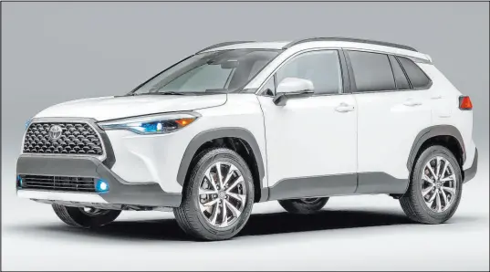  ?? Toyota ?? The Corolla Cross is a nice bridge between the smaller Corolla Hatchback and the larger RAV4 (certainly better than the C-HR). As you might recall, Honda has a similar bridge between the Civic and the CR-V, called the HR-V.