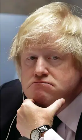  ?? Photograph: AP ?? Foreign Secretary Boris Johnston last week joined UK attempts to calm Brexit security concerns