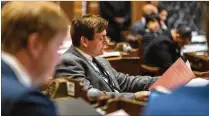  ?? ARVIN TEMKAR/ARVIN.TEMKAR@AJC.COM ?? Republican state Sen. Carden Summers wants to require private schools to obtain parental approval before discussing gender identity with students. Proponents of gay or transgende­r students and Christian conservati­ves are against Senate Bill 88.