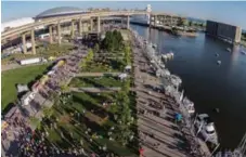  ?? JOE CASCIO ?? Canalside pays homage to the Erie Canal and the vital waterways that made Buffalo one of America’s busiest cities of the 19th century.