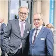  ?? RP-FOTO: ENDERMANN ?? Ulrich M. Harnacke (l.) und Burkhard Schrammen