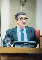  ?? DANI DUCH ?? Patxi López preside la nueva comisión