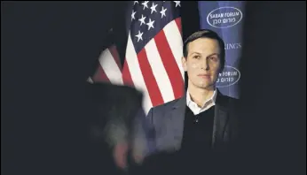  ?? REUTERS FILE ?? Senior White House adviser Jared Kushner in Washington.