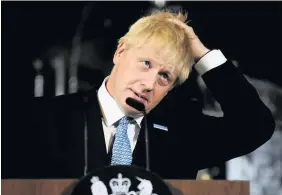  ??  ?? Bluster and backstabbi­ng Boris Johnson