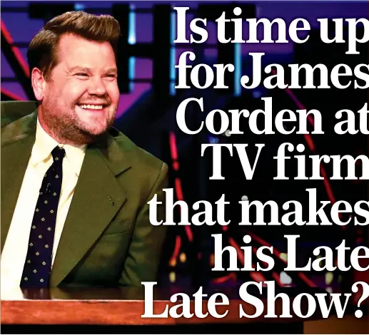  ?? ?? SUPERSTAR: James Corden presenting The Late Late Show