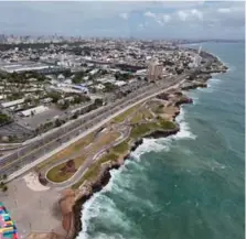  ?? EDDY VITTINI ?? Vista parcial del malecón de Santo Domingo.