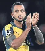  ??  ?? Theo Walcott bagged a brace as The Gunners won 2-0.