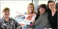  ?? Photos by Michelle Cooper Galvin ?? Tess McAuliffe, Rathmore; Aoife, Siobhan and Paula McSweeney, Kilcummin make their way to Dublin for the Papal visit by train.