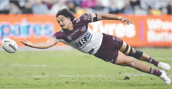  ?? Pictures: Getty Images ?? Sea Eagles centre Morgan Harper was part of a right-edge defence that struggled to stop a rampaging Melbourne last week but Manly captain Daly Cherry-Evans believes it won’t be found wanting again in the sudden-death clash against the Roosters on Friday night.
