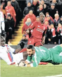  ??  ?? LIVERPOOL’S Sadio Mane scores their fourth and winning goal. |