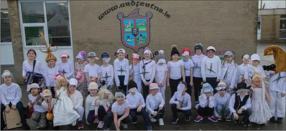  ??  ?? Pupils of Ardfert NS who dressed up in their Biddy outfits to mark St Bridgets Day February 1st Photo Joe Hanley