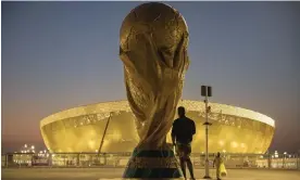  ?? Qatar. Photograph: Marko Đurica/Reuters ?? The Lusail Stadium in Doha which will host the 2022 World Cup final on 18 December in