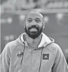  ?? ERIC BOLTE/USA TODAY SPORTS ?? Montreal Impact head coach Thierry Henry walks the field before the 2020 season opener at Olympic Stadium.