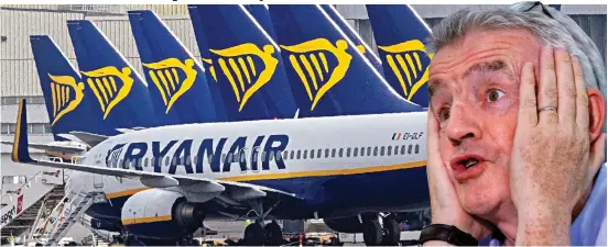  ?? ?? Lashing out: Ryanair’s Michael O’Leary said the sector’s recovery was ‘hugely dependent on there being no adverse developmen­ts’