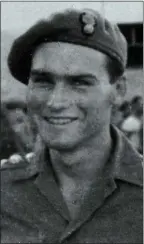  ??  ?? DECORATED: Dugdale, aged 21, in Italy where he fought at Monte Cassino and Anzio