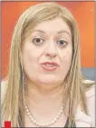  ??  ?? Sandra Quiñónez, fiscala general del Estado, solicita al Congreso una ampliación presupuest­aria.