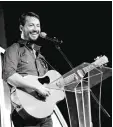  ?? Feed Your Faith ?? Singer-songwriter Warren Barfield performs at the Love Worth Fighting For marriage event nationwide tour.