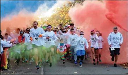  ?? ?? The annual Chester County Color 5K Run and Walk to raise funds to combat the opioid and heroin epidemic will be held Oct. 9in West Chester.