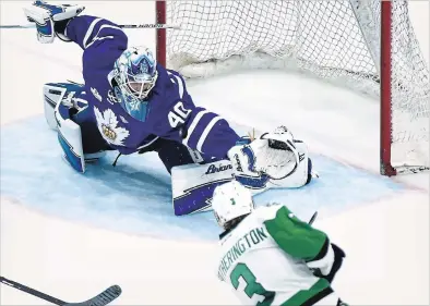  ?? CANADIAN PRESS FILE PHOTO ?? Veteran goalieGarr­et Sparks, who helped lead the Marlies to the Calder Cup in June and won the AHL award for goalie of the year, wants to make the next step up to the Leafs, who he sees as winning a lot of games this season.