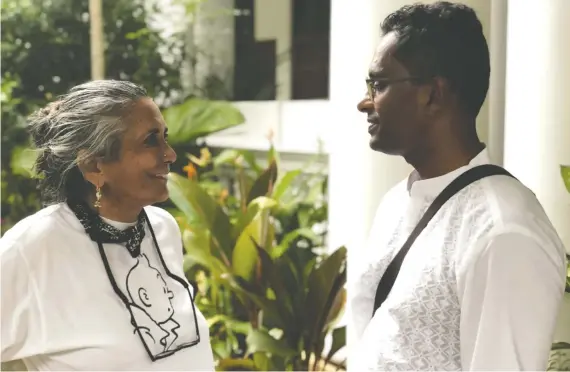  ?? MAITHILI VENKATARAM­AN ?? Canadian filmmaker Deepa Mehta, left, worked closely with Funny Boy author and screenwrit­er Shyam Selvadurai to zero in on the heart of his story.