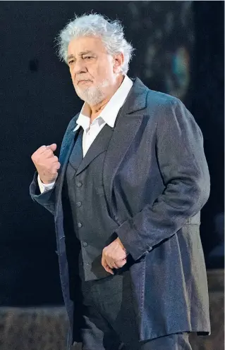  ??  ?? Placido Domingo, 79 anni compiuti ieri: tenore di livello mondiale, sarà a Bergamo a novembre