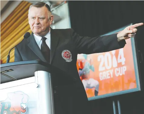  ?? — JASON PAYNE/POSTMEDIA FILES ?? B.C. Lions owner David Braley says playing a shortened season, such as the eight-game schedule that has been proposed, might be critical to the survival of the Canadian Football League.