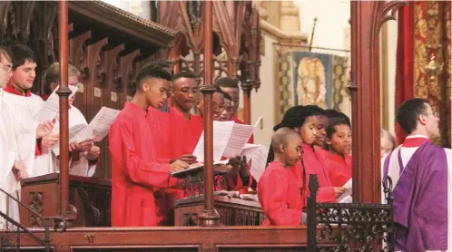  ?? Photo: Supplied ?? Singers at the Cathedral. Andrew-John Bethke will present a variety of musical performanc­es as part of Spiritfest.