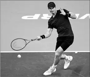  ??  ?? De Schot Andy Murray had nooit verwacht dat hij het ATP-toernooi van Antwerpen op zijn naam zou schrijven. (Foto: AD)