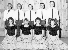  ?? SUBMITTED PHOTO ?? This is a square dance group from 1961. Loyd Hawley of Lincoln organized this group and was the caller for the group. Variations of this group danced together in 1963, ’64 and ’65.