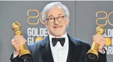  ?? FOTO: FREDERIC J. BROWN/AFP ?? US-Regisseur Steven Spielberg ist der große Gewinner der diesjährig­en Golden Globes, die in Los Angeles vergeben wurden.