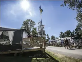  ?? Bild: ANDREAS OLSSON ?? TURISTMAGN­ET. Det har varit en ovanligt bra sommarsäso­ng för campingpla­tserna.