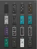  ??  ?? Grifers This is Roland’s name for highresolu­tion, assignable knobs or buttons. Easily re-assigned in software, you will see a reference to these along the bottom panel of the Customizer software window ready for patching.
CV Inputs Next to each of the...